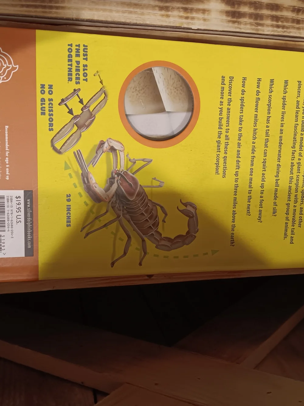 Build-A-Scorpion 29-Inch Orange Reptile Model